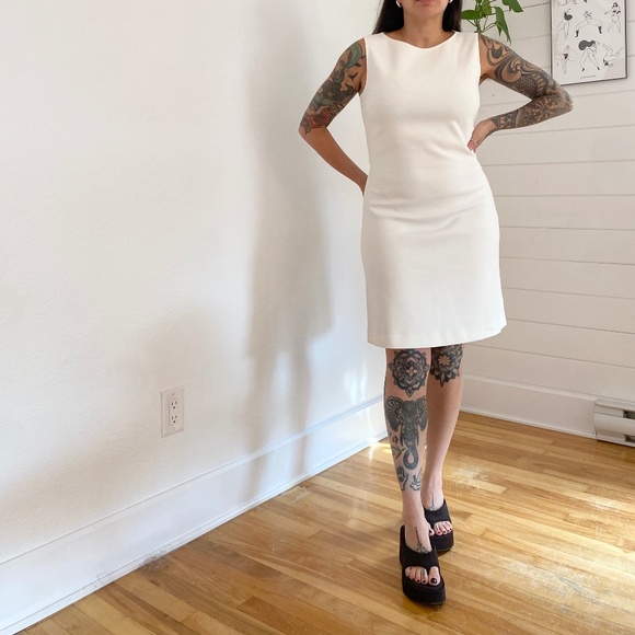 Theory emison back cut out mini dress - Picture 3 of 6